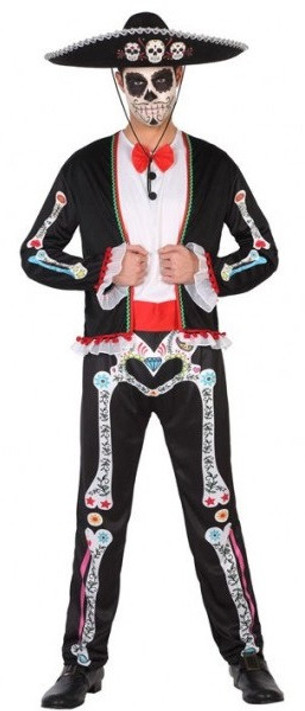 Mens Mexican Day of the Dead Fancy Dress Costume