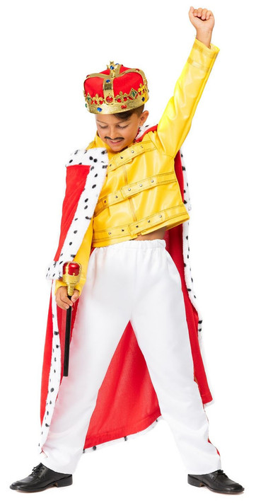 Boys Deluxe Rock King Fancy Dress Costume