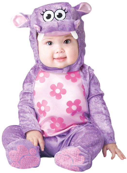 Baby Purple Hippo Fancy Dress Costume