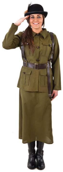 Ladies Home Guard Fancy Dress Costume