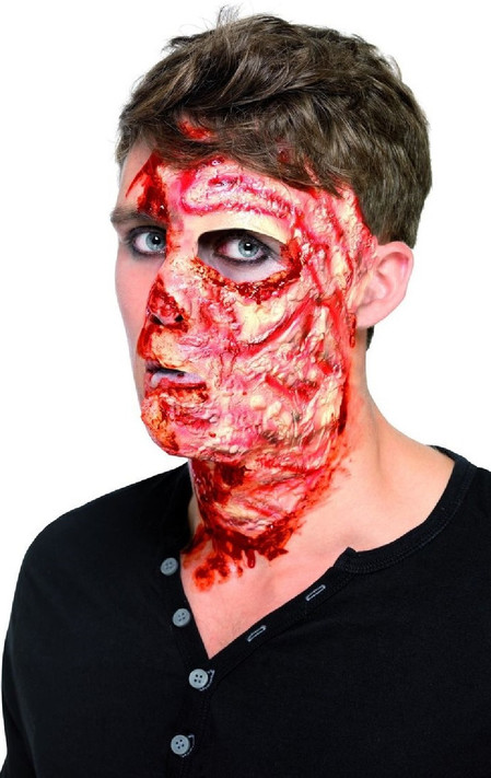 Burnt Face Scar Fancy Dress Accessory