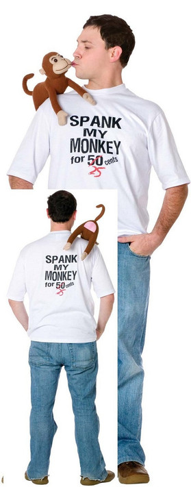 Men's Spank My Monkey Fancy Dress Top