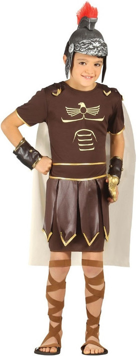 Boys Ancient Roman Soldier Fancy Dress Costume