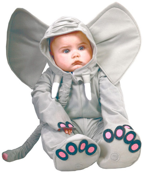 Baby Grey Elephant Fancy Dress Costume