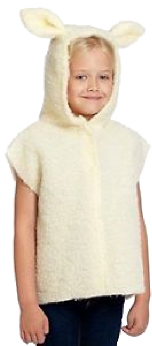 Child's  Lamb Tabard Fancy Dress Costume