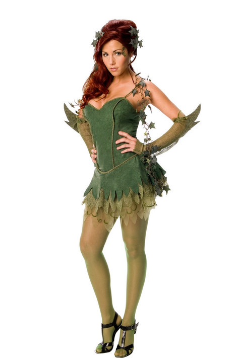 Ladies Poison Ivy Fancy Dress Costume
