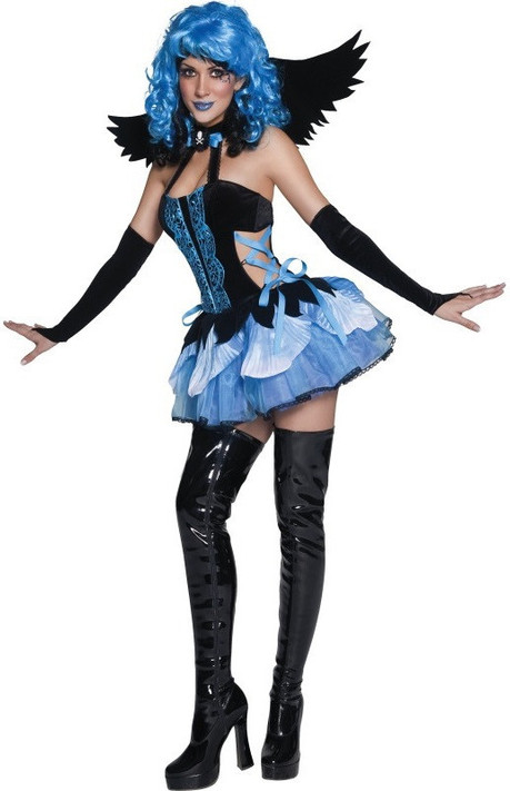 Ladies Fallen Angel Fancy Dress Costume 3