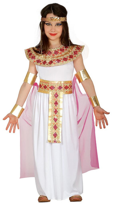 Girls Pink Cleopatra Fancy Dress Costume