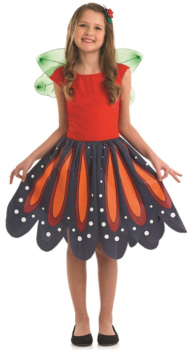 Girls Woodland Butterfly Fancy Dress Costume