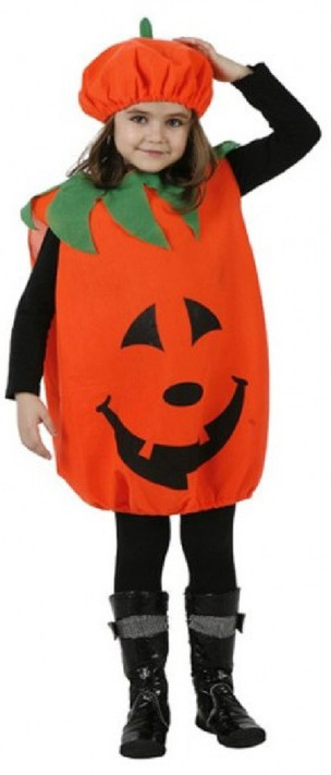 Child's Orange Pumpkin Fancy Dress Costume