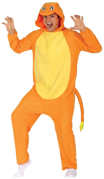 Adults Fire Lizard Fancy Dress Costume