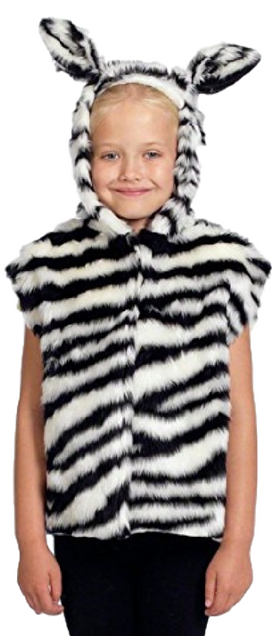 Child's  Zebra Tabard Fancy Dress Costume