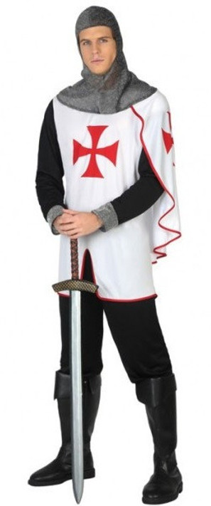 Mens Templar Knight Fancy Dress Costume