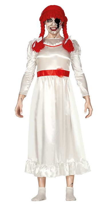 Ladies Horror Doll Fancy Dress Costume