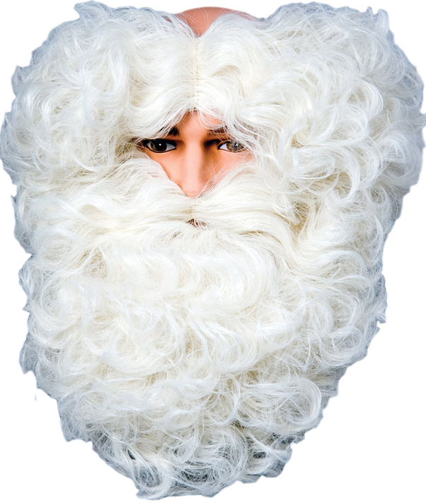 Mens Deluxe Flaxen Santa Wig & Beard