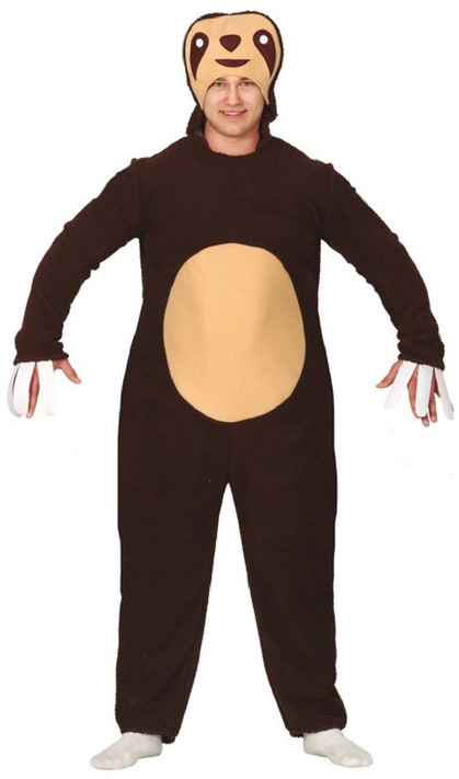 Adults Sloth Fancy Dress Costume