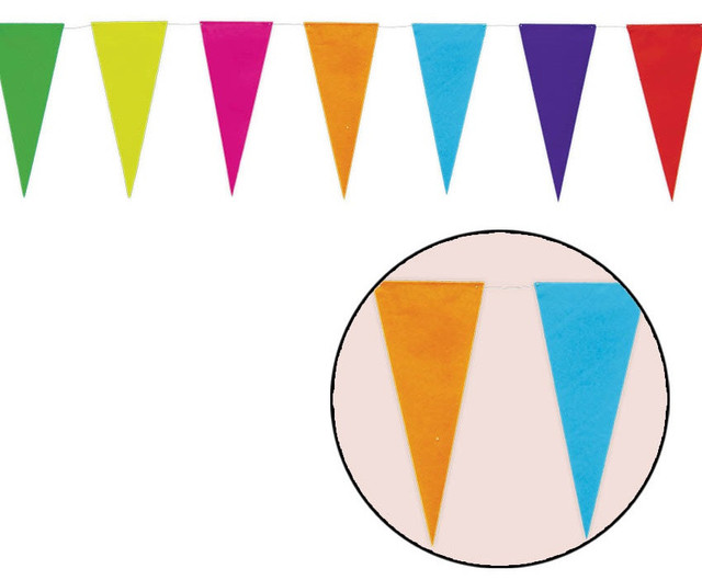 Multi Coloured 10 Meter Paper Bunting Party Decoration