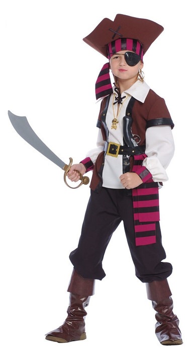 Boys Seven Seas Pirate Fancy Dress Costume