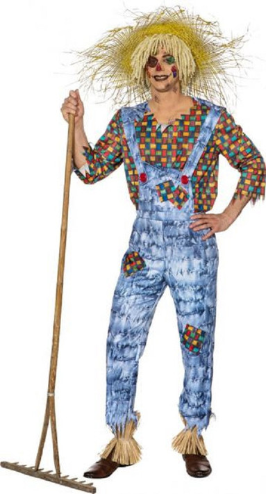 Mens Harvest Scarecrow Fancy Dress Costume