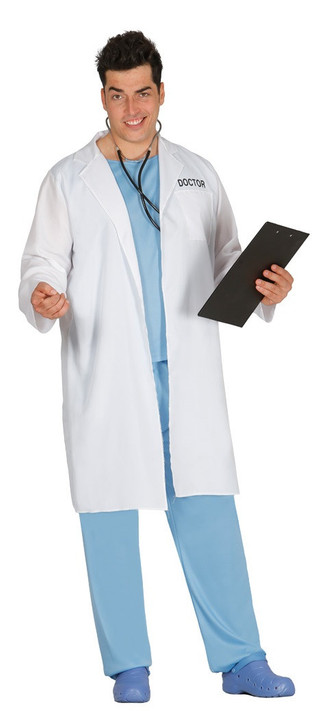 Mens Lab Doctor Fancy Dress Costume
