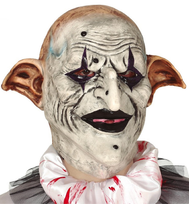 Mens Scary Harlequin Halloween Mask