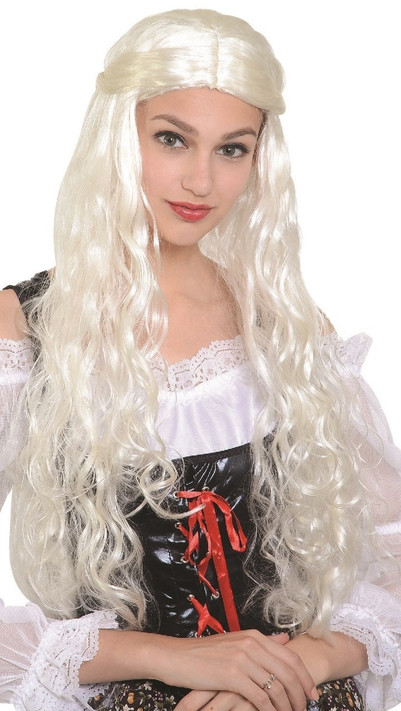 Ladies Dragon Queen Fancy Dress Wig
