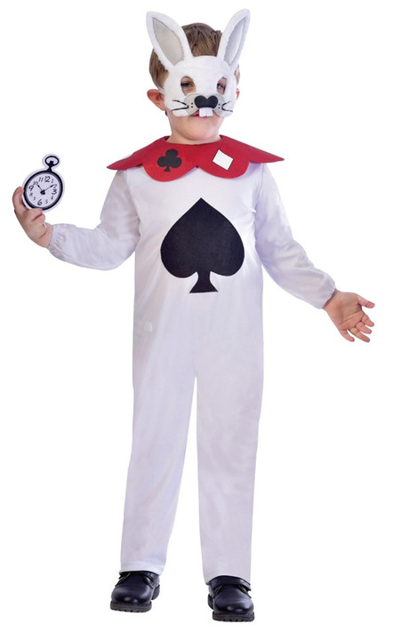 Childs White Rabbit Fancy Dress Costume