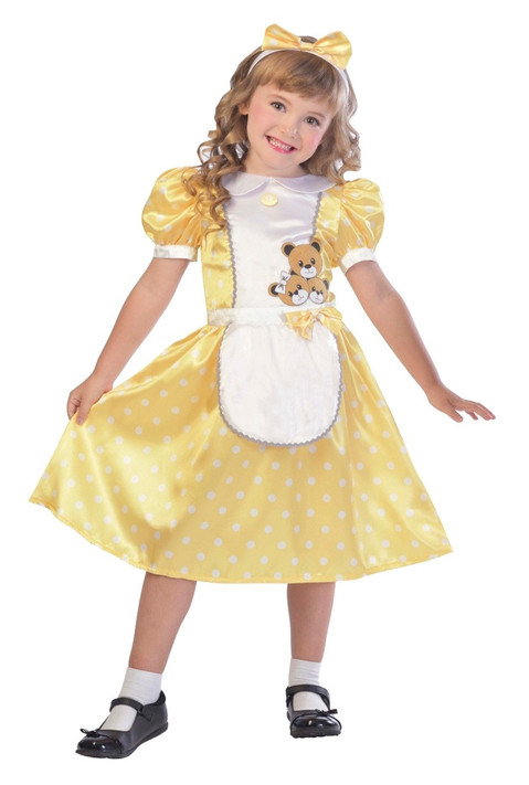 Girls Traditional Goldilocks Fancy Dress Costume