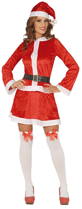 Ladies Sexy Mother Christmas Fancy Dress Costume