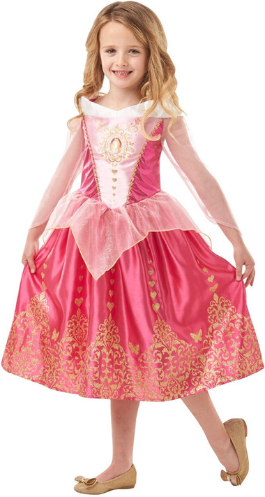 Girls Sleeping Beauty Aurora Fancy Dress Costume