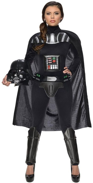 Ladies Sexy Darth Vader Fancy Dress Costume