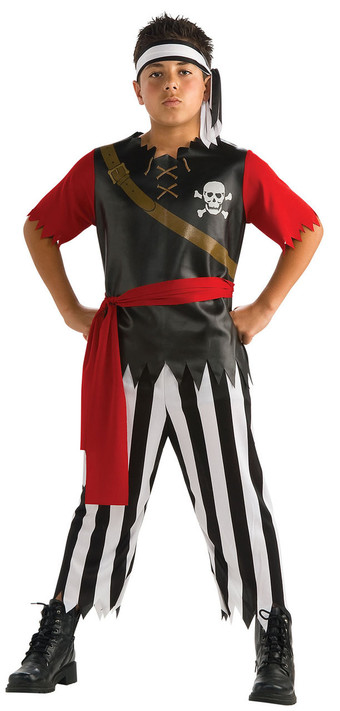 Boys Pirate King Fancy Dress Costume