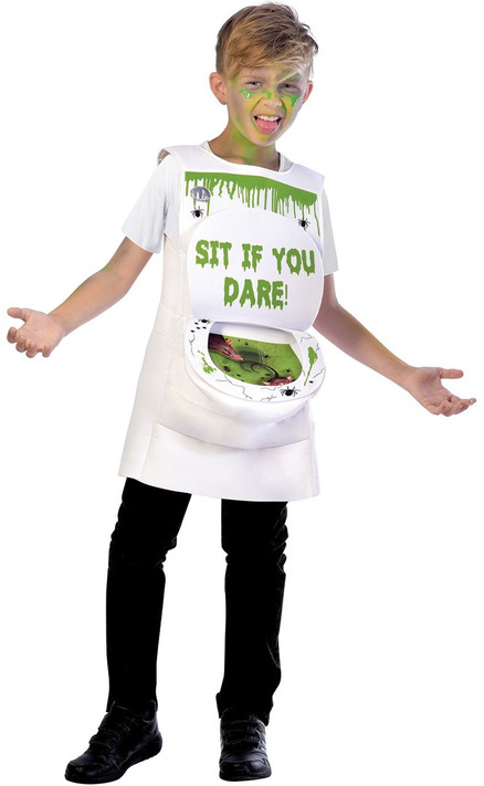 Boys Slimy Toilet Fancy Dress Costume