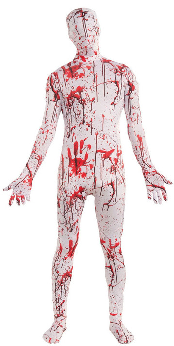 Mens Bloody Splattered Fancy Dress Costume