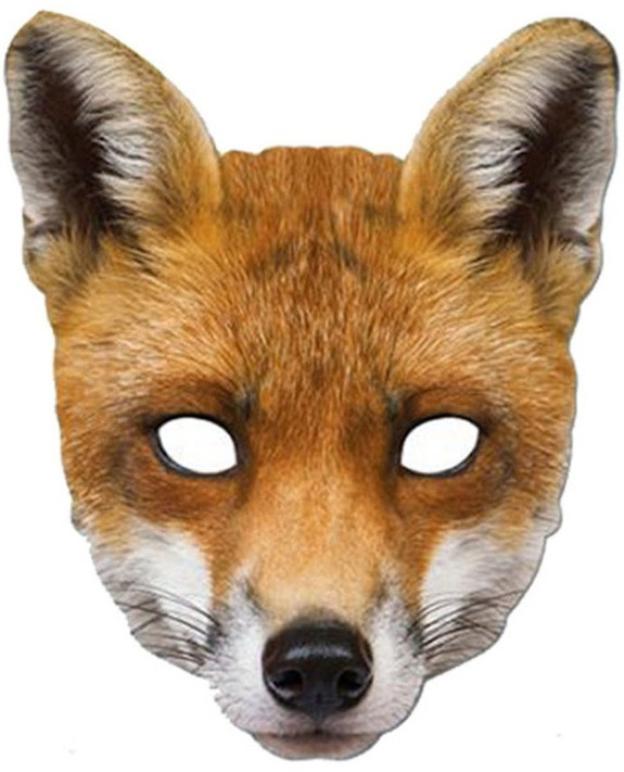 Adult Fox Fancy Dress Face Mask