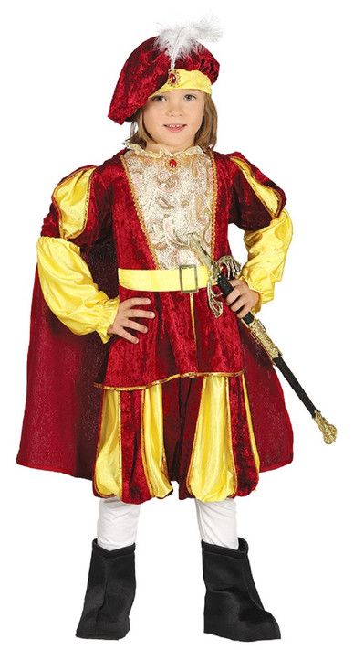 Boys Historical Prince Fancy Dress Costume