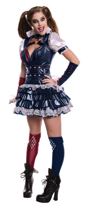 Ladies Sexy Harley Quinn Fancy Dress Costume