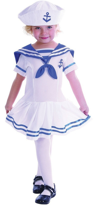 Girls Sailor Fancy Dress Costume 2