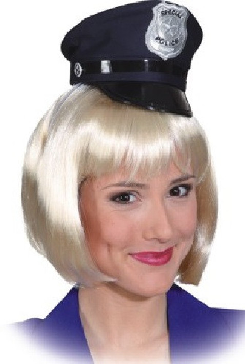 Ladies Navy Blue Police Mini Hat