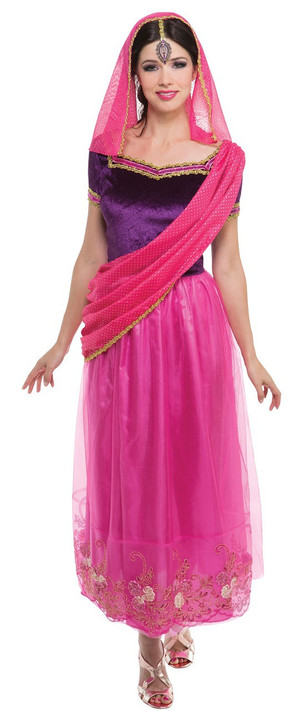 Ladies Indian Princess Fancy Dress Costume