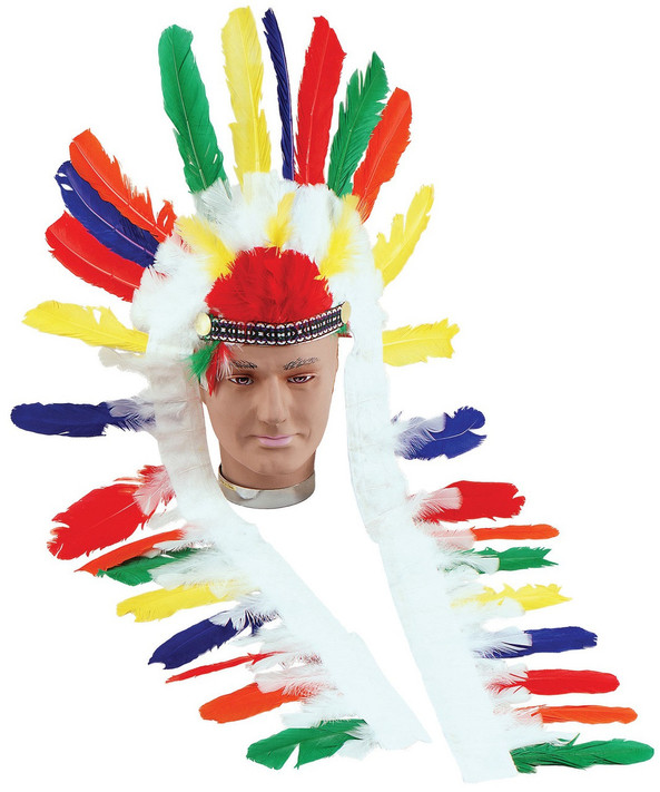 Mens Multicoloured Indian Headdress