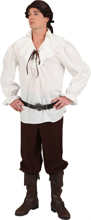 Mens Cream Pirate Shirt