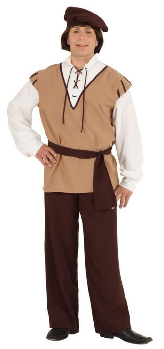 Mens Brown Peasant Costume