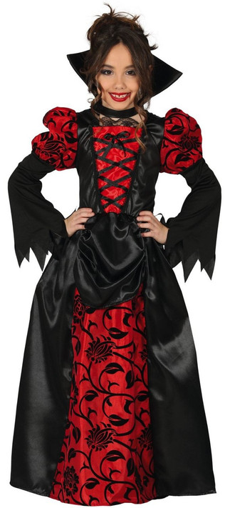 Girls Ruby Vampire Fancy Dress Costume