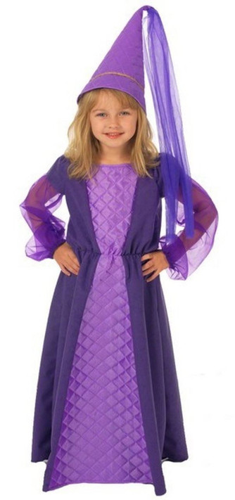 Girls Medieval Princess Fancy Dress Costume
