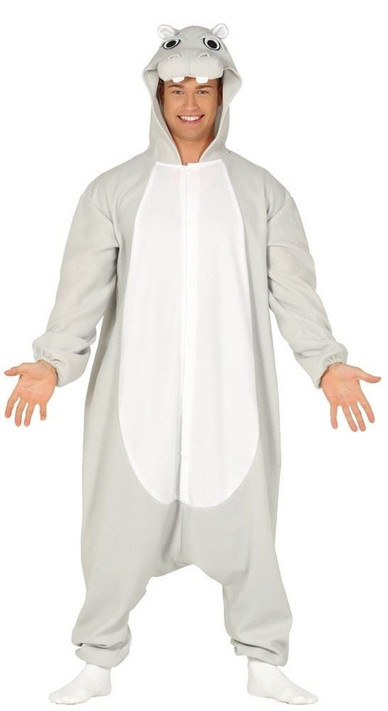 Unisex Hippo Plush Costume