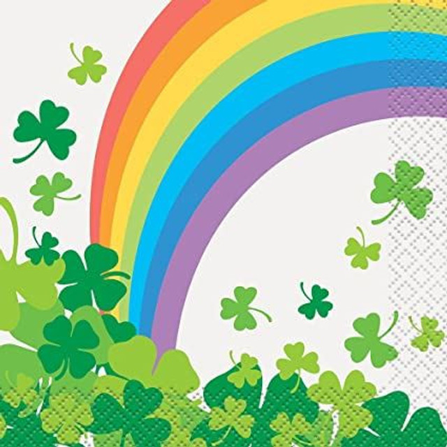 16 Rainbow St Patrick's Day Serviettes