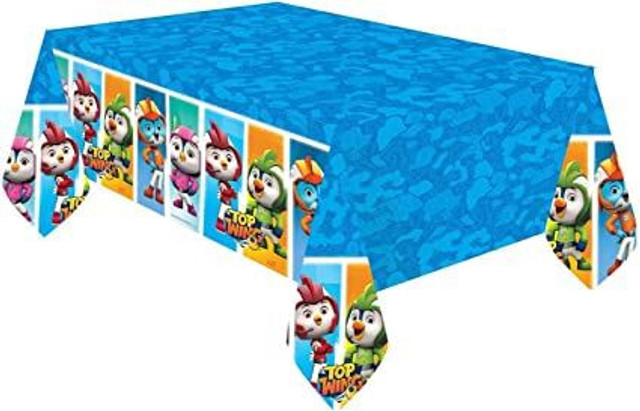 Top Wing Birthday Party Plastic Table Cover - 1.8 m x 1.2 m