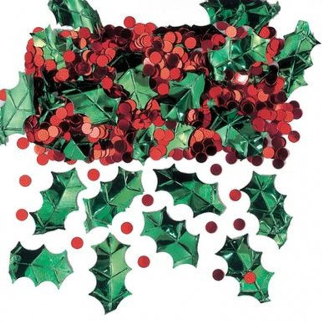 Holly & Berries Christmas Confetti