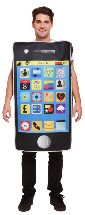 Adults Mobile Phone Fancy Dress Costume